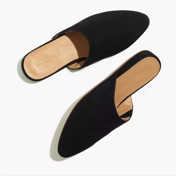 Madewell Shoes - Madewell Remi Black Suede Leather Mule Mules Slides 7.5